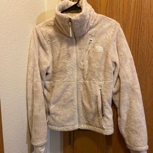 White/beige Northface Fleece jacket